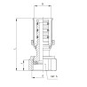 PERFEXIM PÓŁŚRUBUNEK REDUKCJA ZAPRASOWYWANY GW 902/O 20 x 1/2" 62-902-2015-001